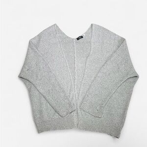 Cozy Grey Knit Women's Sweater - Unbranded